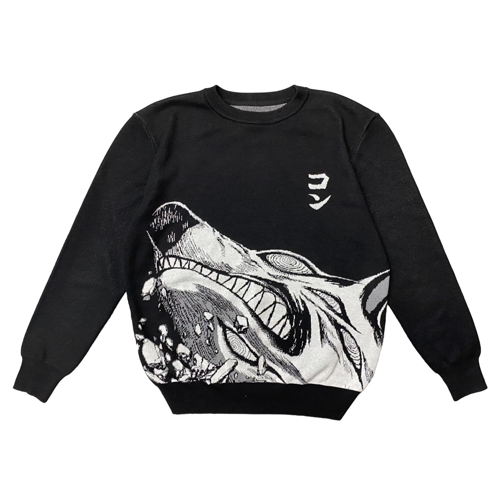 Knit sweater online graphic